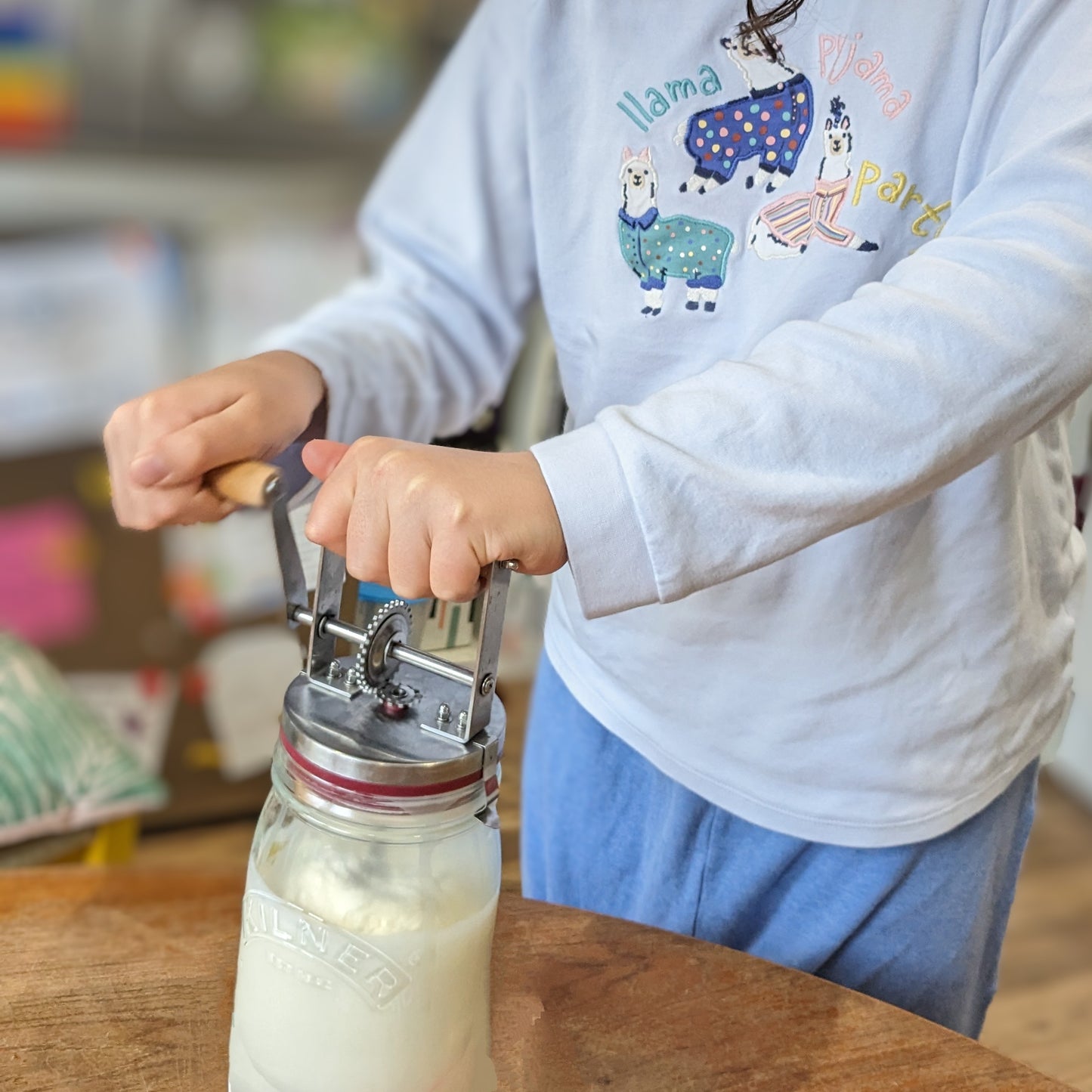 Children's butter making and cheese tasting party